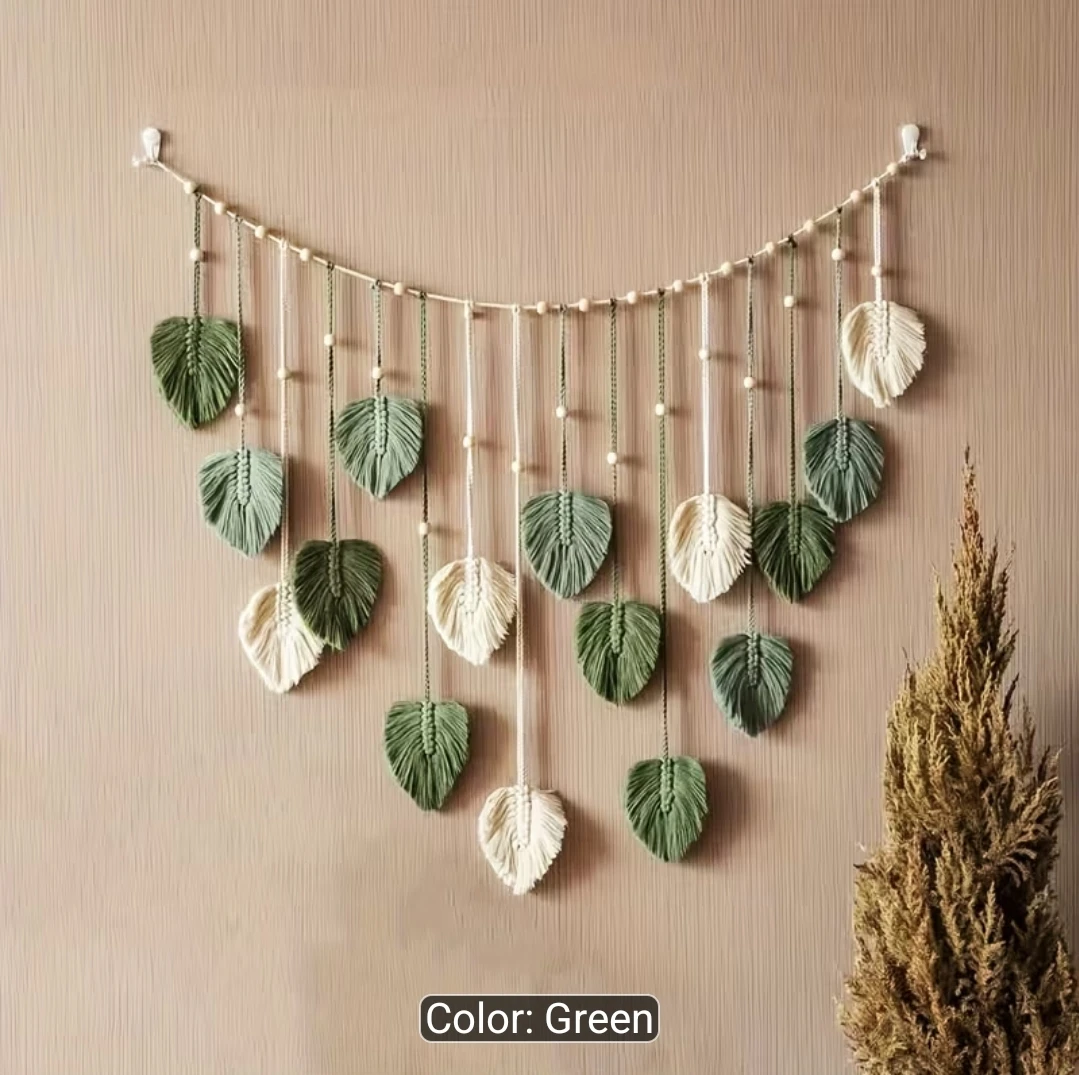 Macrame Leaf Wall Hanging - photo 2