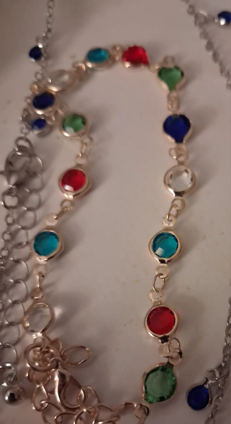 Teardrop Pendant Necklace with Green Stone - photo 4