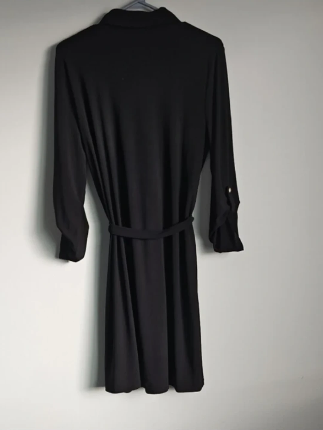 Anne Klein Black Shirt Dress with Zipper - photo 5