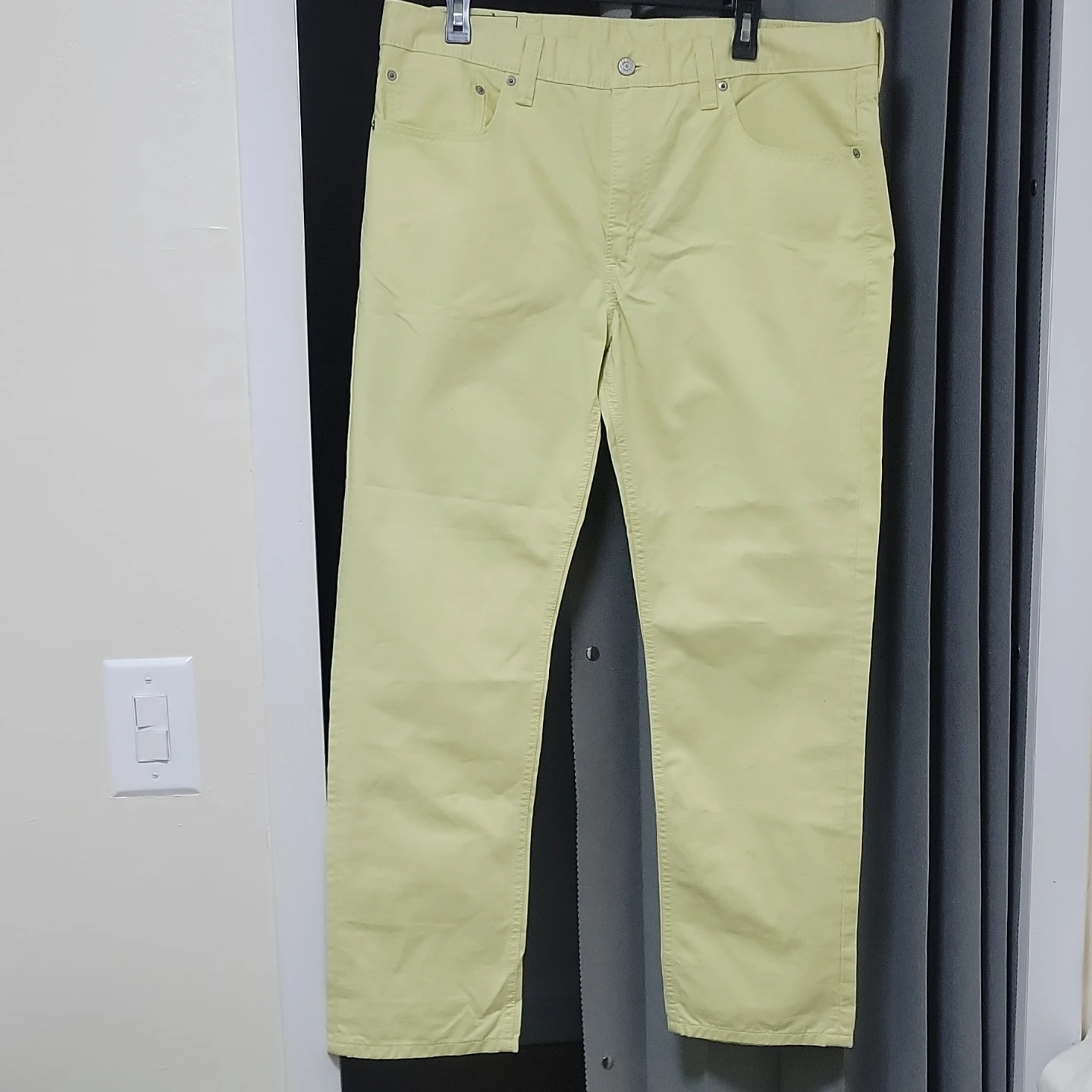 Levi's 511 Light Yellow Pants W38 L30