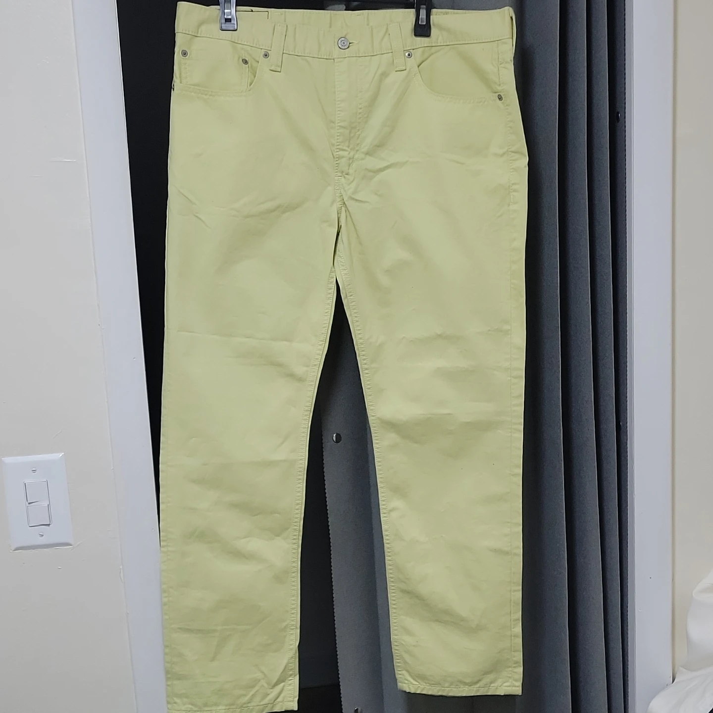 Levi's 511 Light Yellow Pants W38 L30 - photo 2