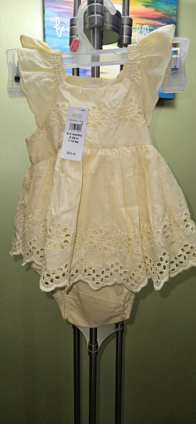 Baby Girl Yellow Dress & Bloomer Set - Gap