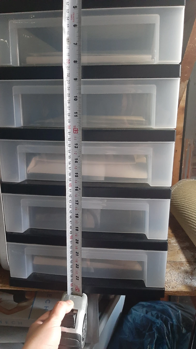 Black 5-Drawer Organizer Unit - photo 3