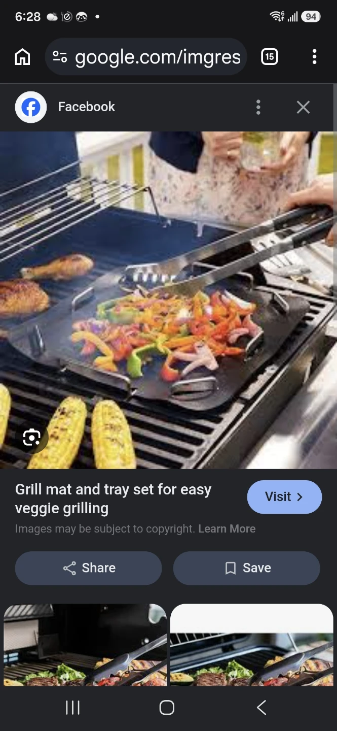 Grill Mat and Tray Set for Easy Veggie Grilling
