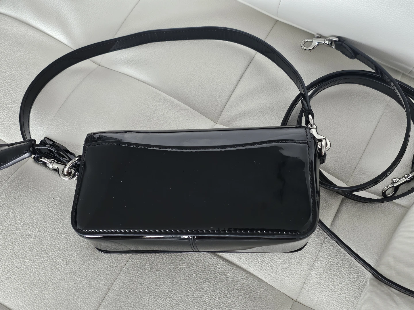 Authentic Coach Studio Black Patent Leather Shoulder Bag - photo 3