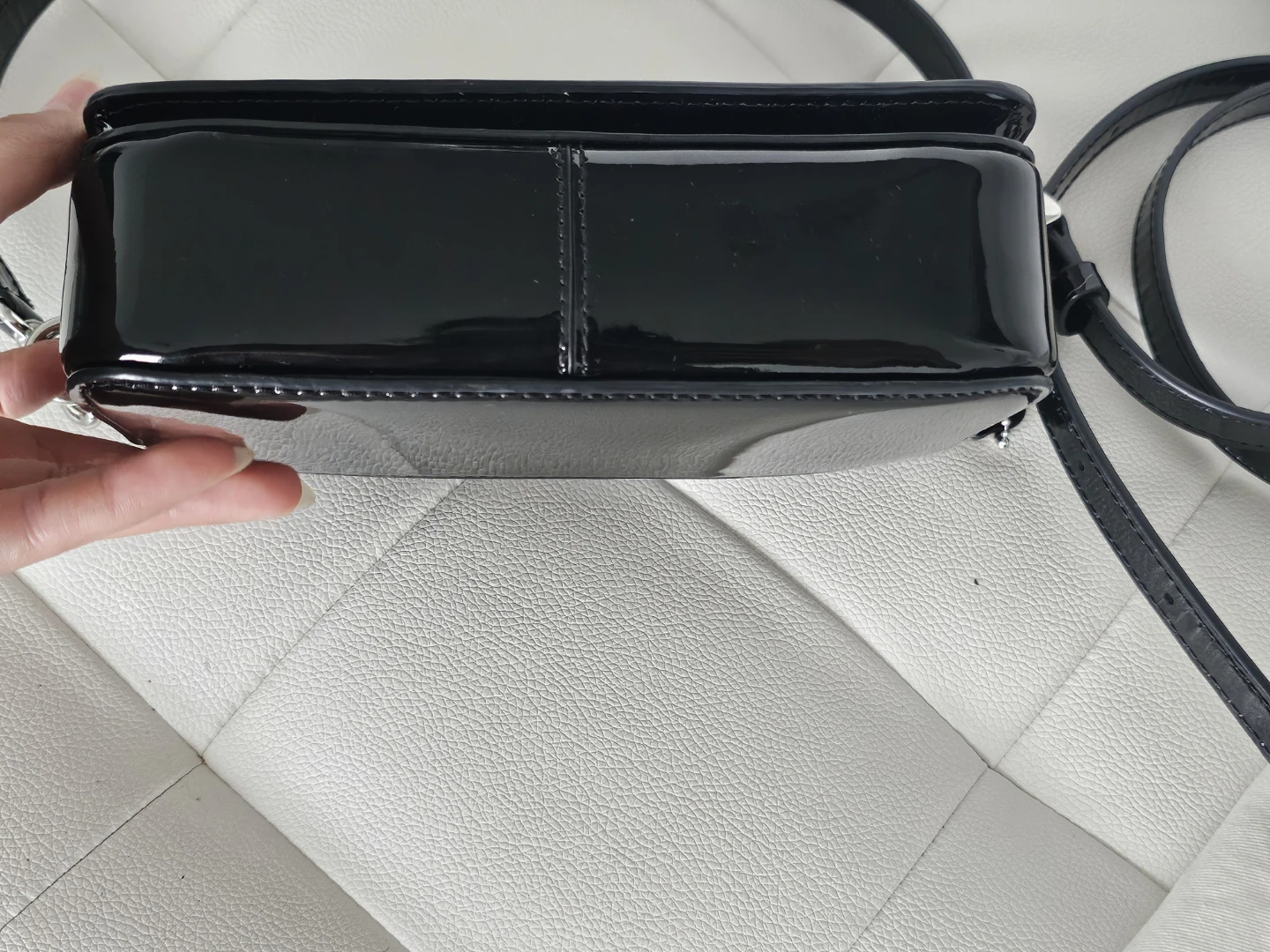 Authentic Coach Studio Black Patent Leather Shoulder Bag - photo 4