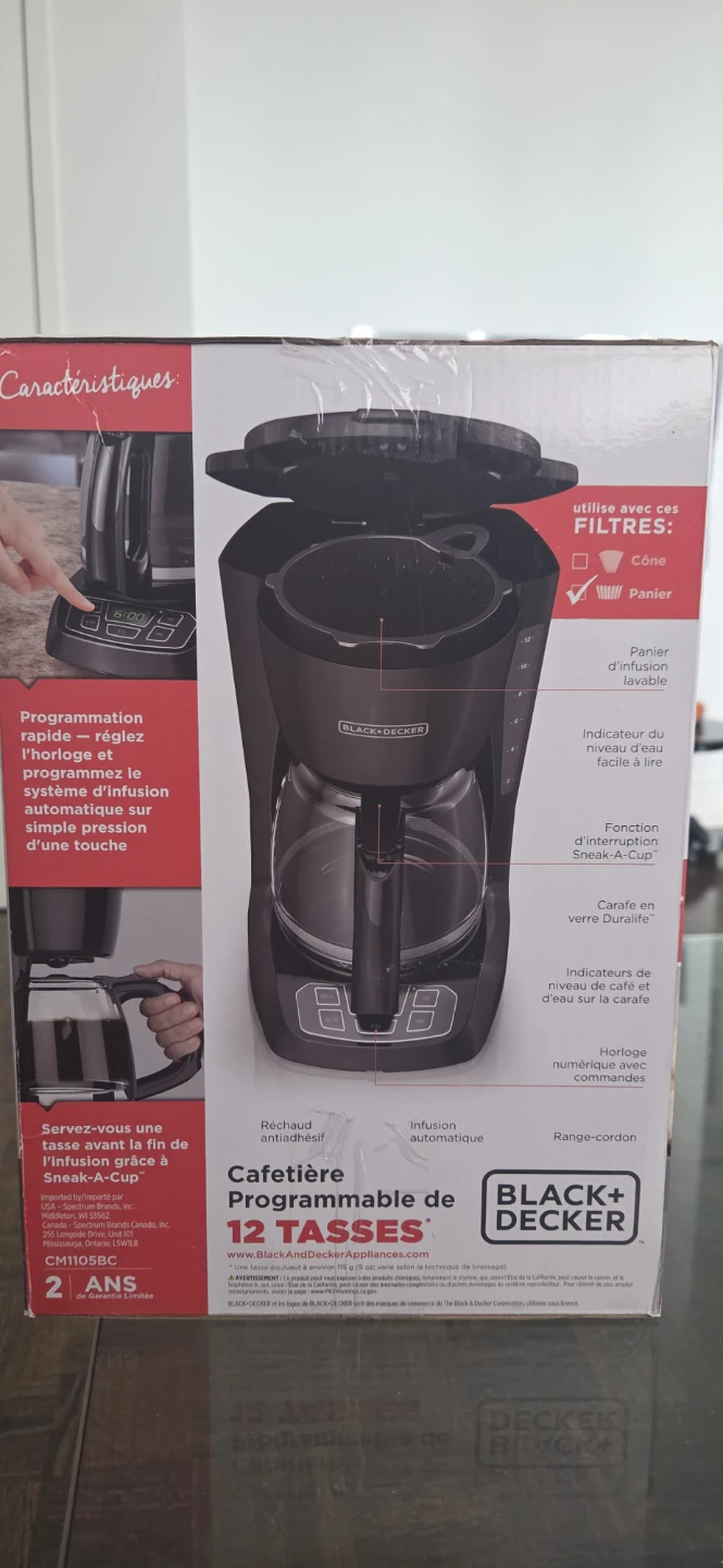Black + Decker Coffee Maker 12 Glasses - photo 2