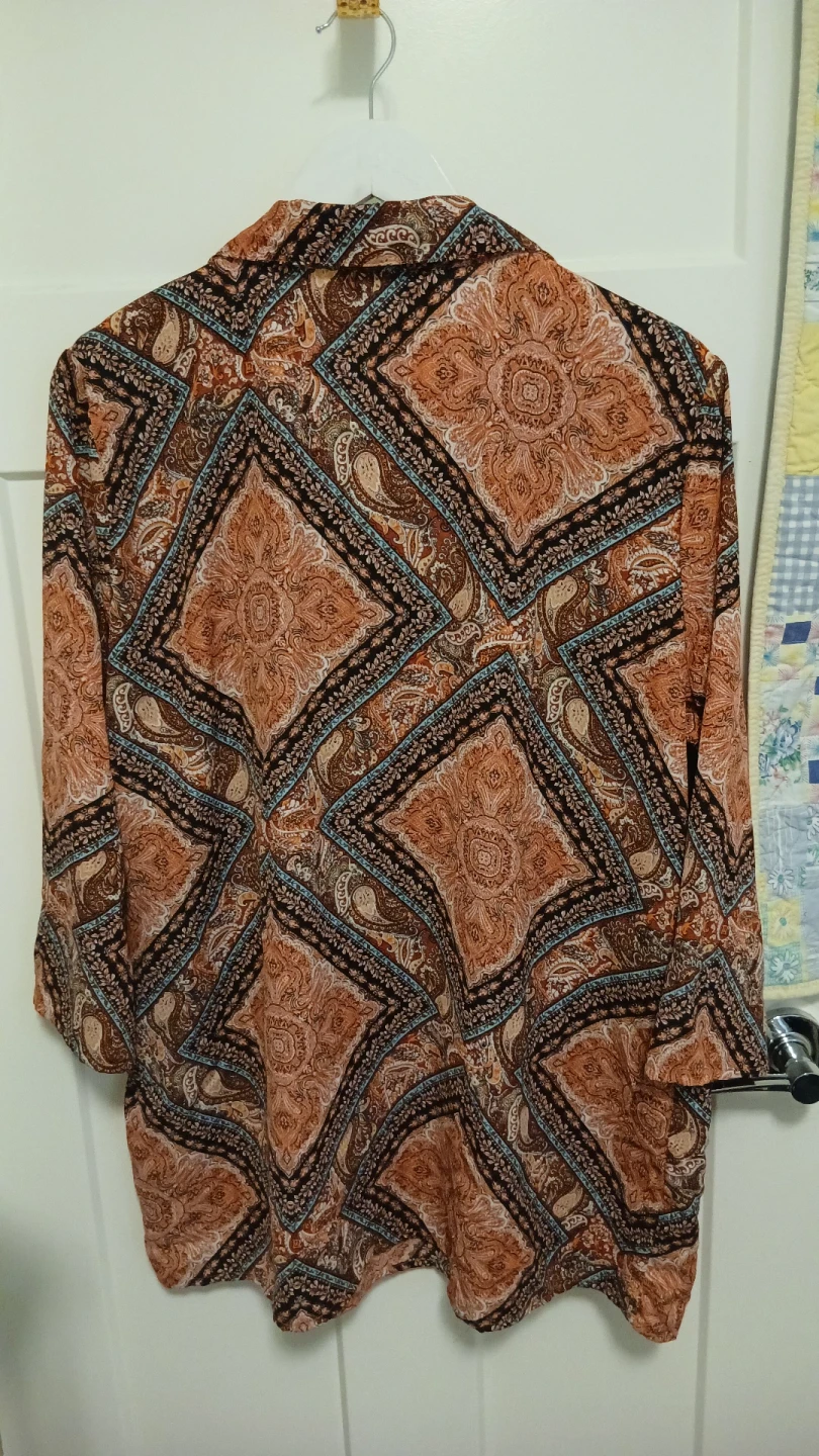 Lily Morgan Printed Blouse XL - photo 2