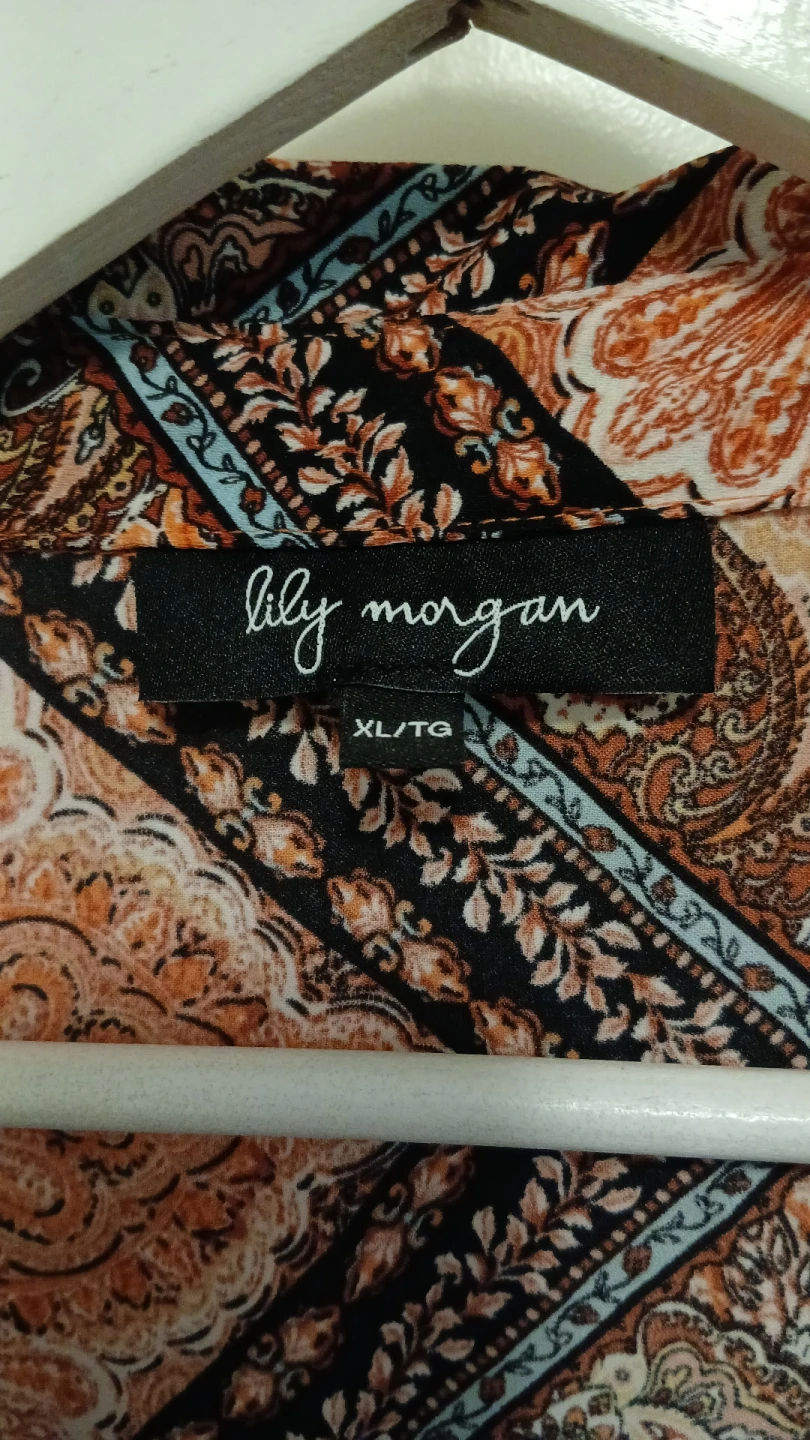 Lily Morgan Printed Blouse XL - photo 3