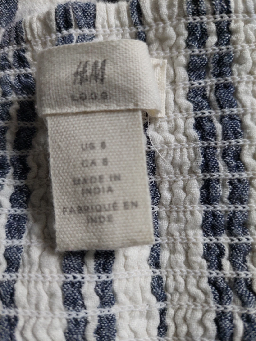 H&M Striped Linen Blend Midi Dress size 8 ⚽ - photo 5