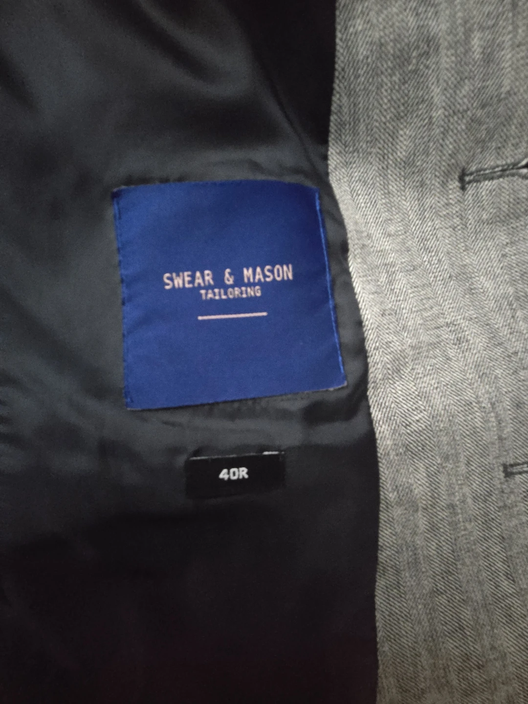Swear & Mason Tailoring Grey Blazer 40R - photo 5