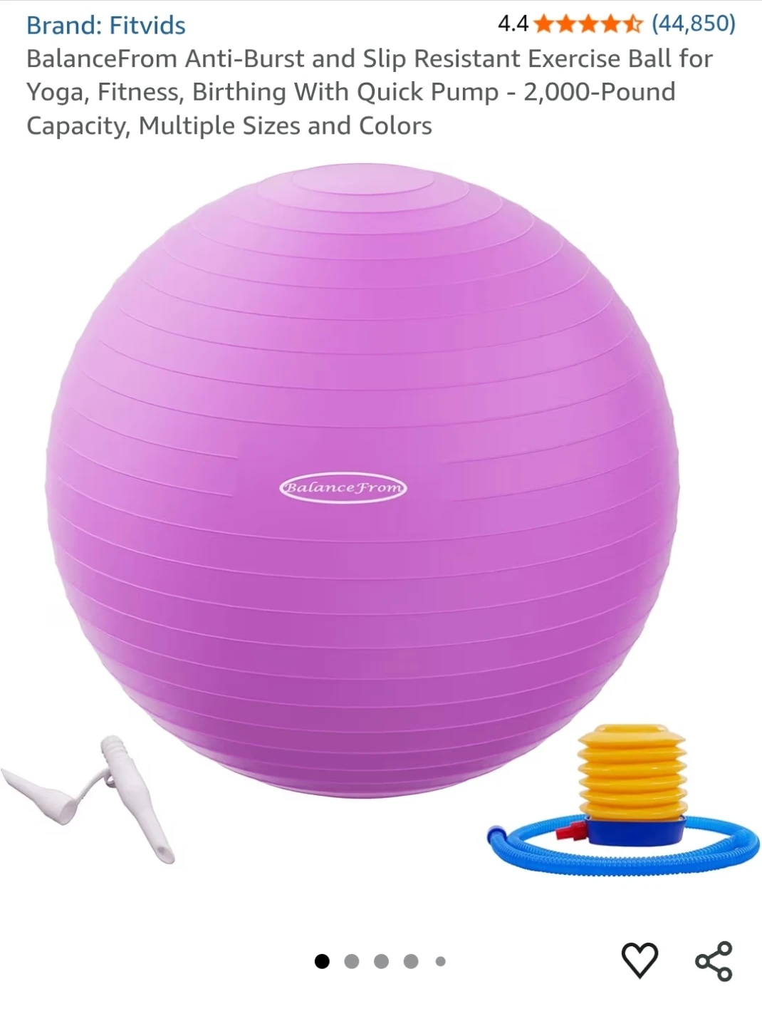 Fitvids BalanceFrom Exercise/Birthing/Yoga Ball