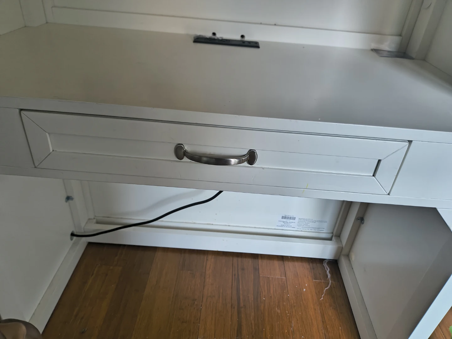 White Loft Bed with Stairs and Drawers - photo 4