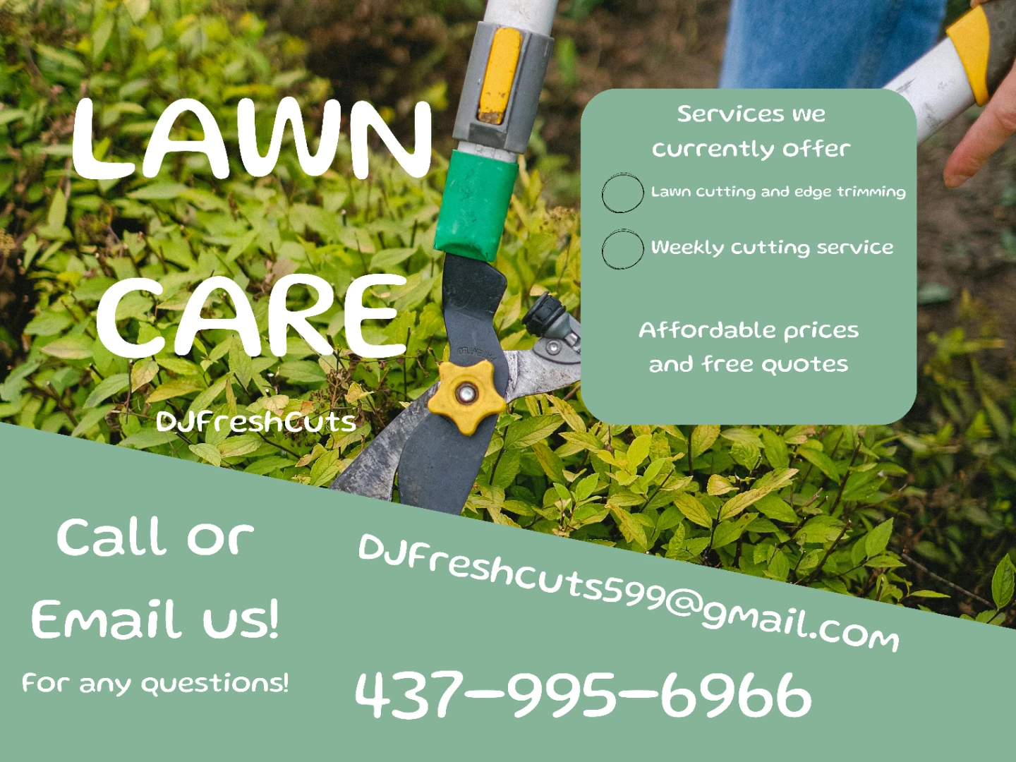 DJFreshCuts Lawn Care Services