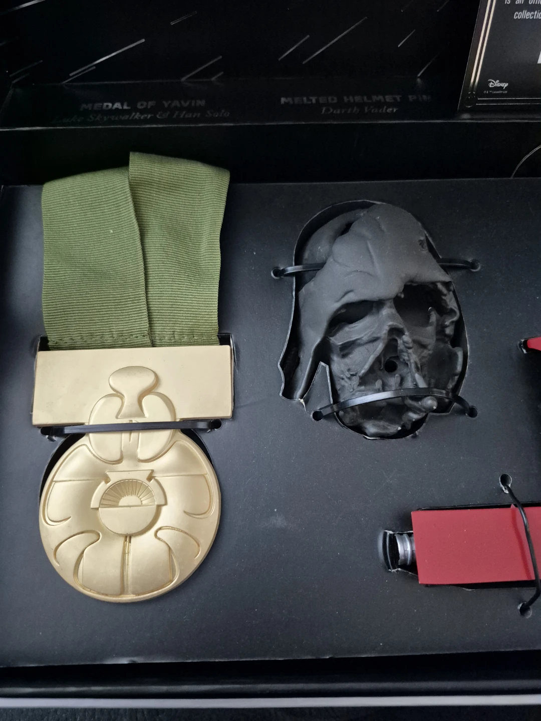 Star Wars Medal of Yavin and Darth Vader Pin Set - photo 5
