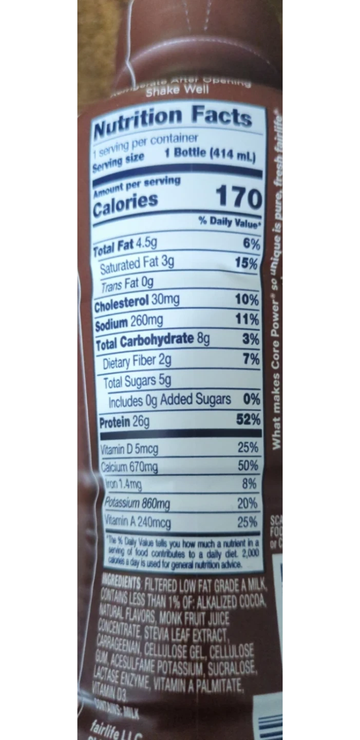 Fairlife Core Power Chocolate 14 oz - 3 Bottles - photo 2
