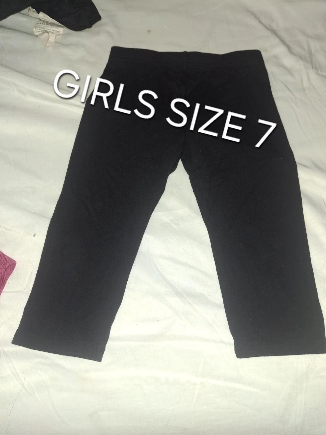 Black Girls Capris - Size 7