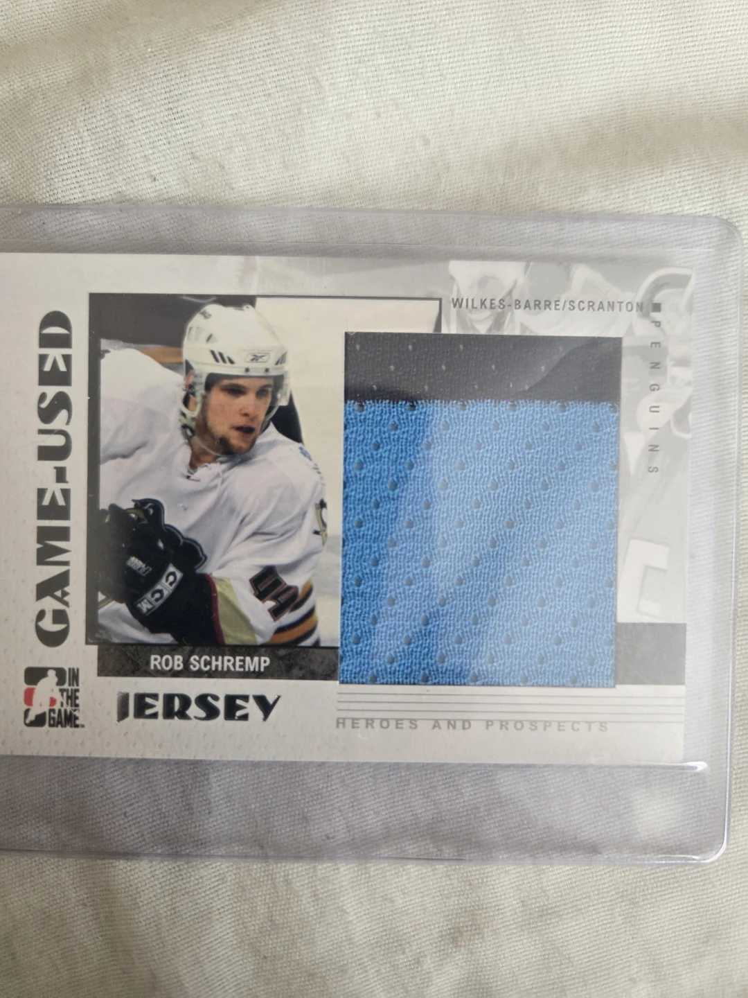 Rob Schremp Game-Used Jersey Card