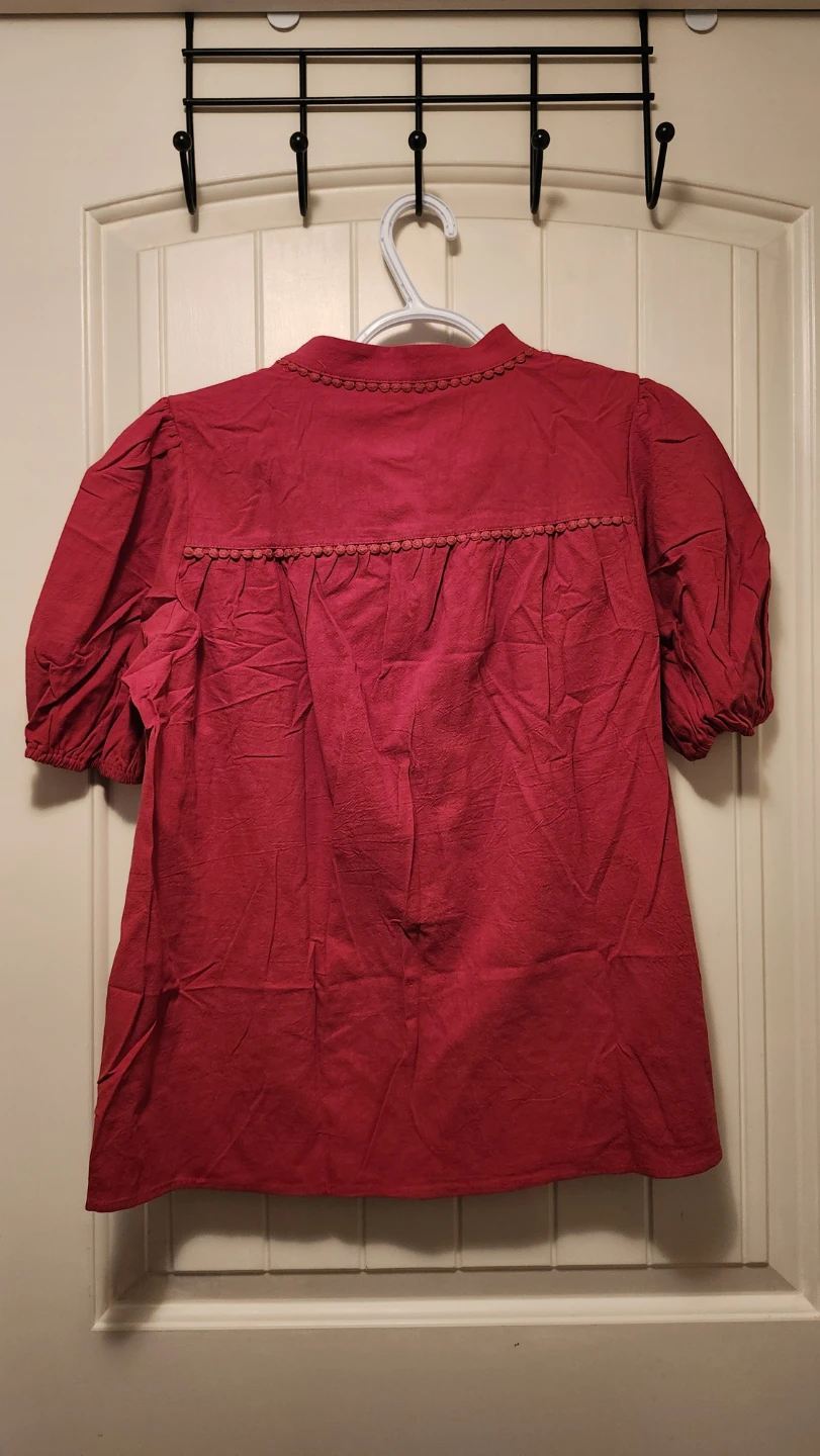 Pretty Garden Red Blouse - photo 2