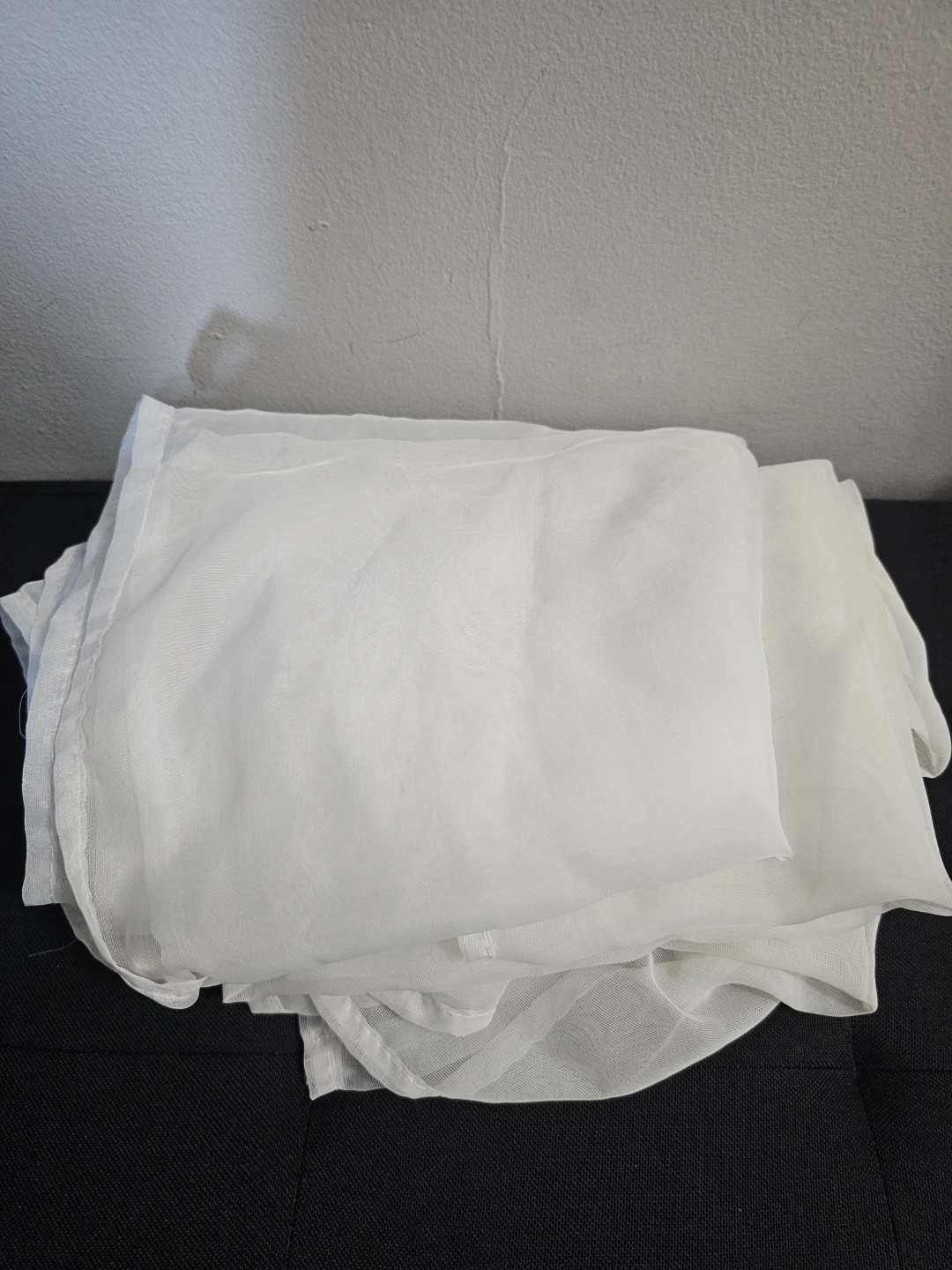 ⚽White Sheer Fabric curtain