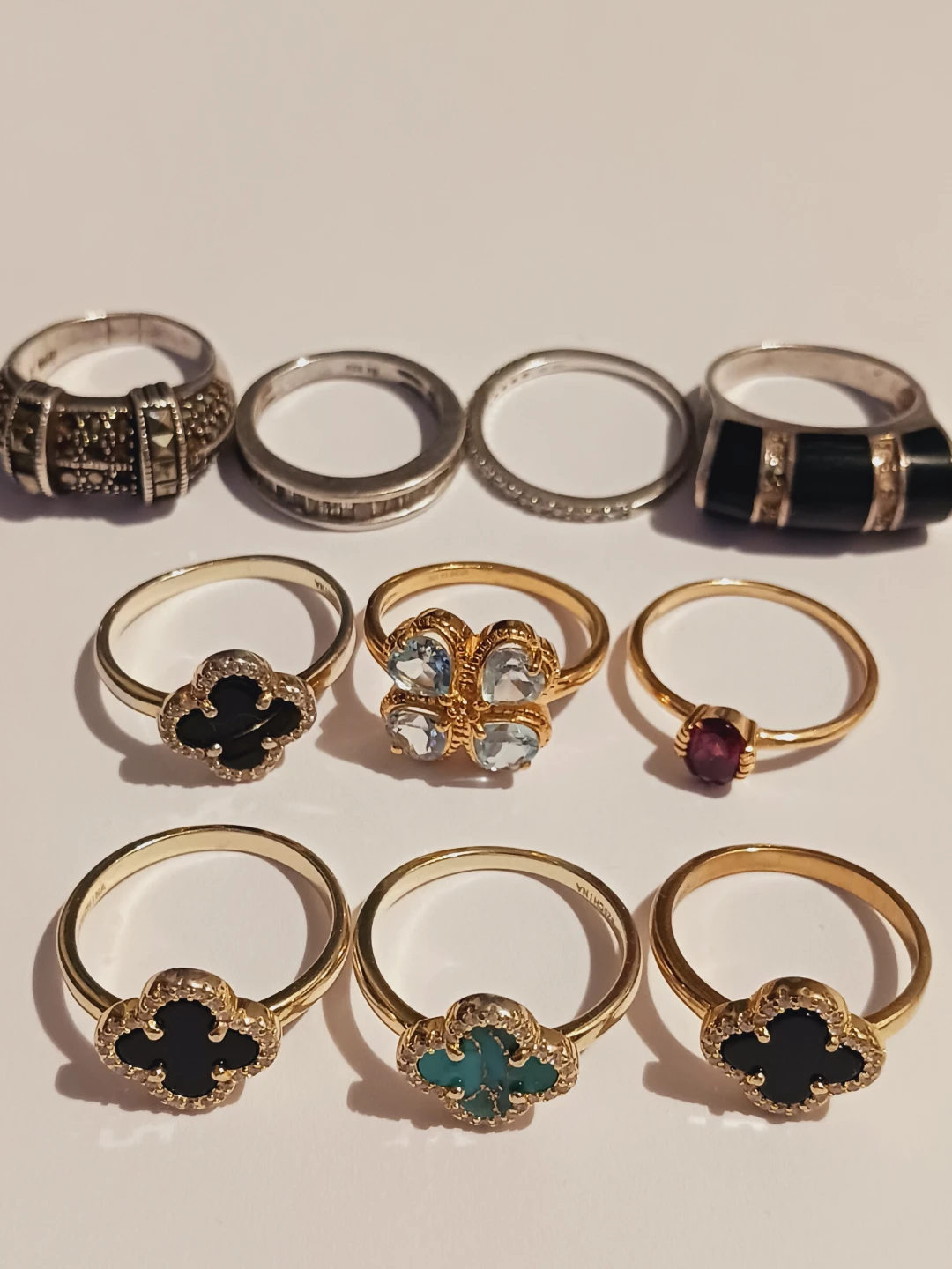 Lot of 10 Sterling Silver 925 Gorgeous Rings. 6,7. - photo 2