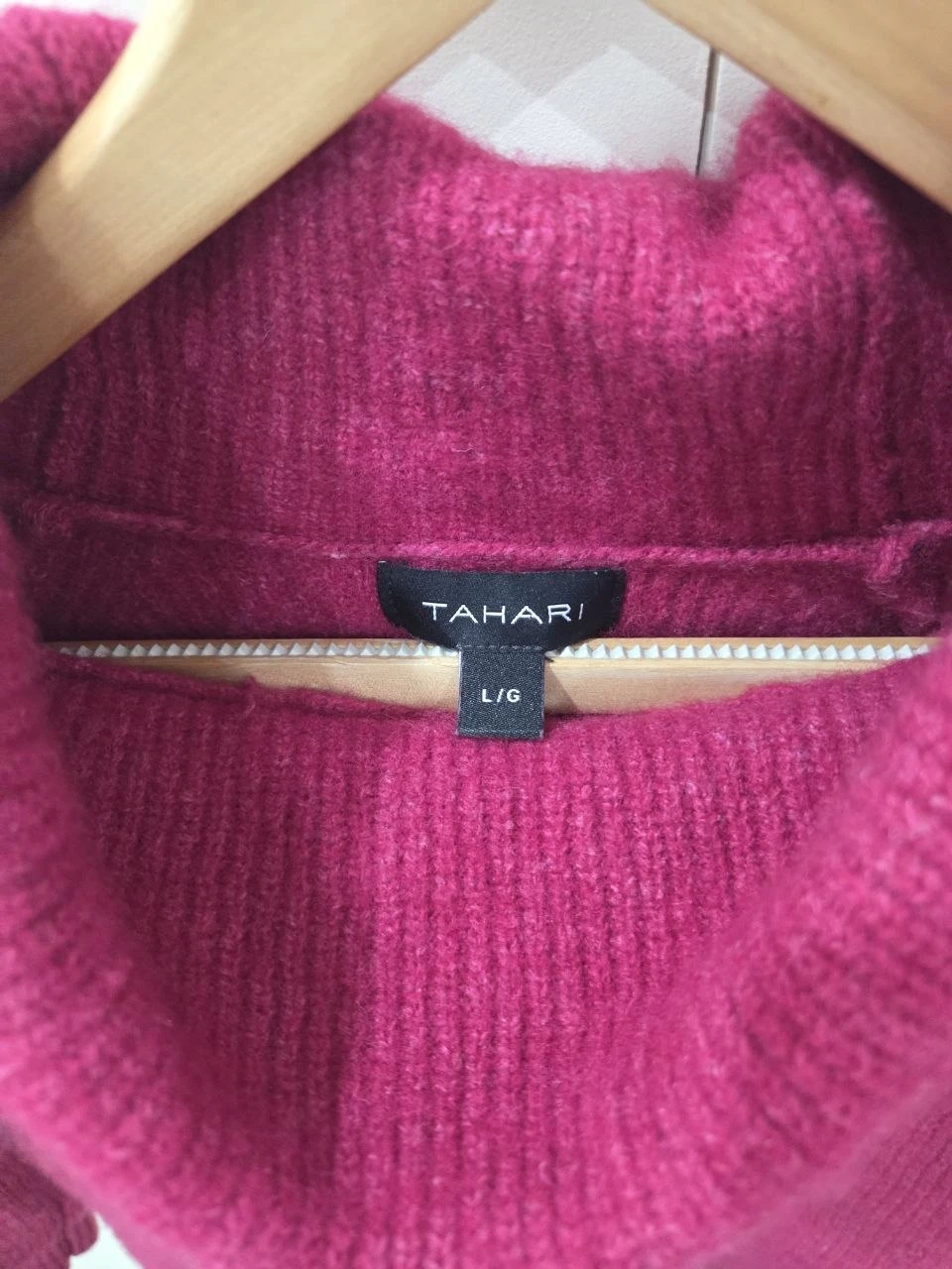 Tahari Pink Merino Wool Blend Sweater - photo 2