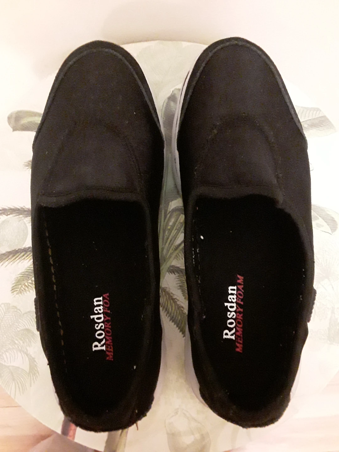 Rosdan Black Memory Foam Slip-On Shoes - Size 37 - photo 3