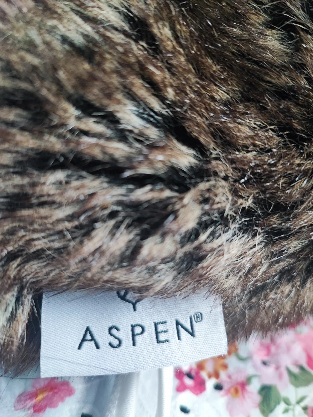 Aspen Faux Fur Throw Pillow (Brown) - photo 2