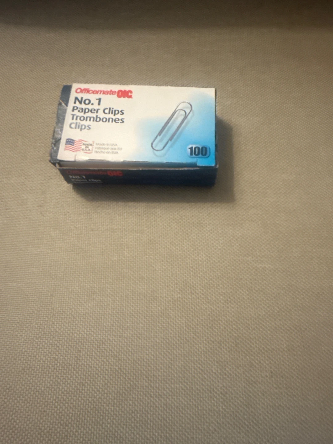 Officemate No. 1 Paper Clips - 100 Count