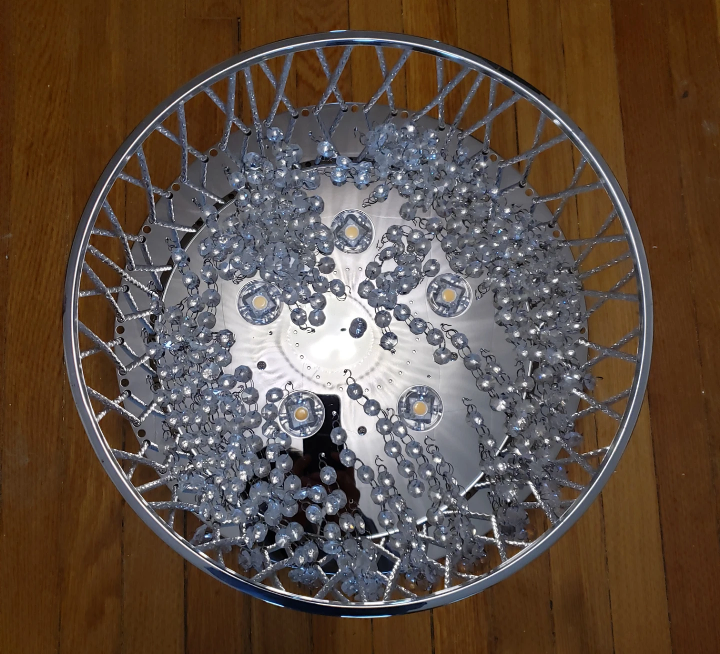 Crystal Flush Mount Ceiling LED Light