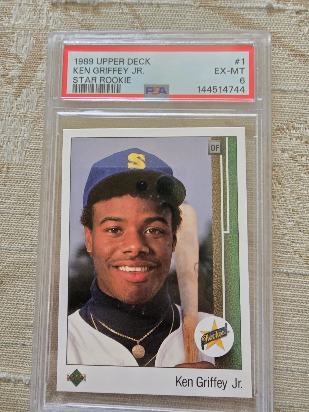 1989 Upper Deck Ken Griffey Jr. Star Rookie PSA 6