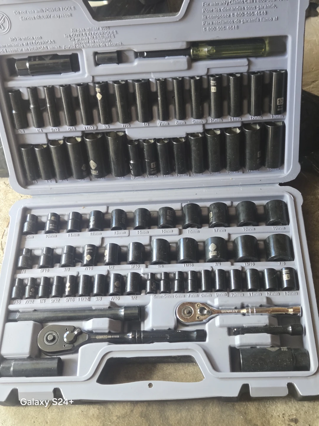 Stanley Professional Grade 99 Pc Black Chrome Socket Set - photo 2