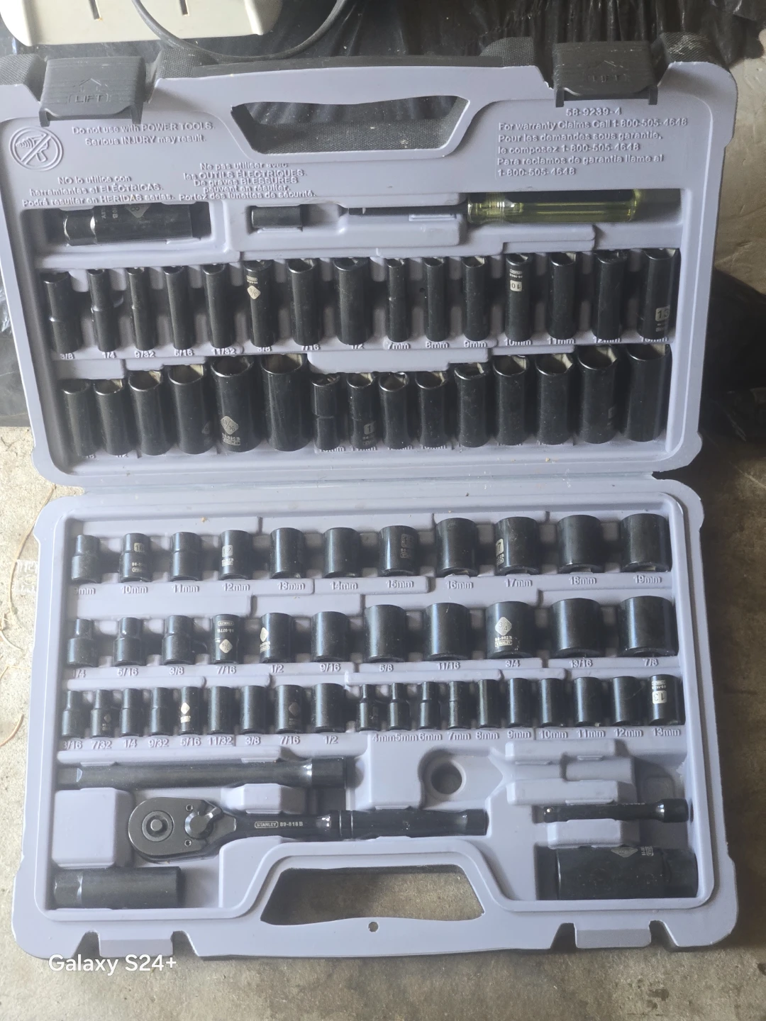 Stanley Professional Grade 99 Pc Black Chrome Socket Set - photo 3