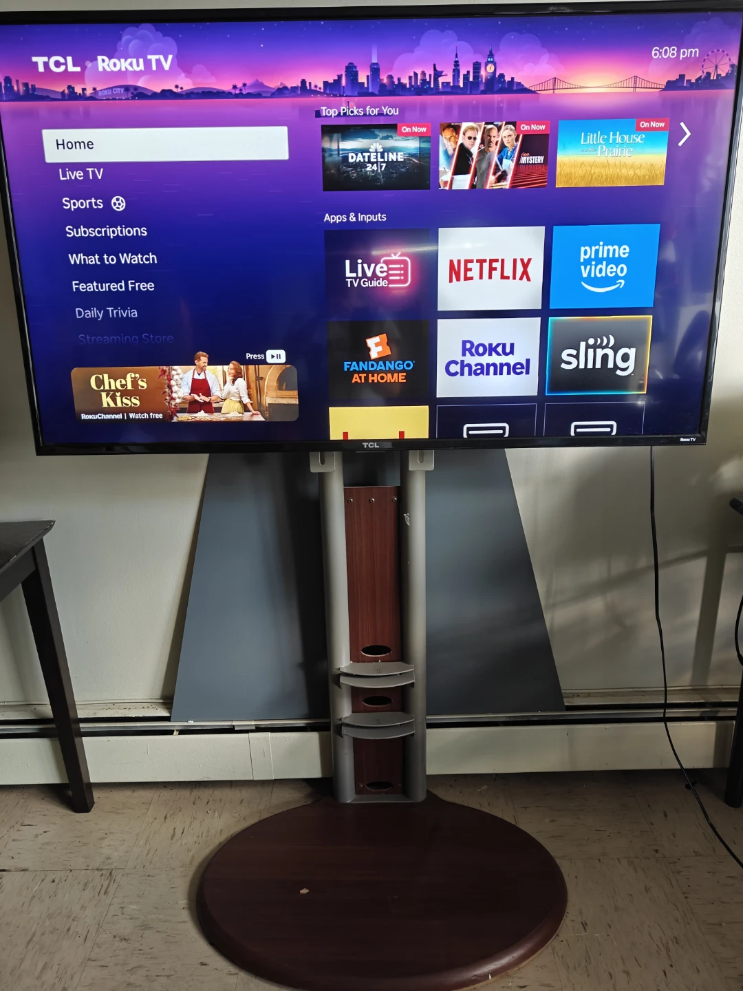 TCL 55" 4K Ultra HD Roku TV with stand