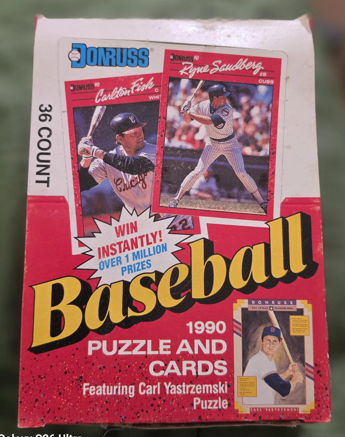 1990 Donruss Baseball Puzzle and Cards Box