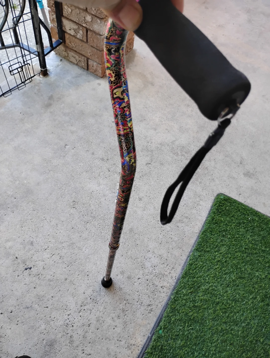 Adjustable Walking Cane with Paisley Print ⚽ - photo 4