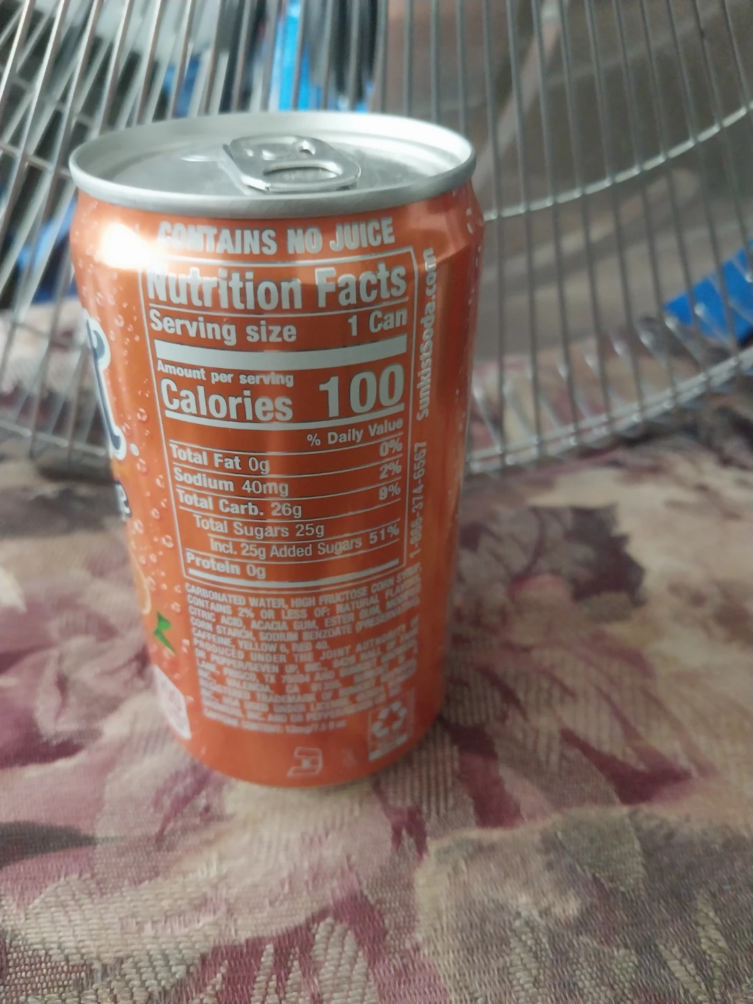 Sunkist Orange Soda Can - photo 2