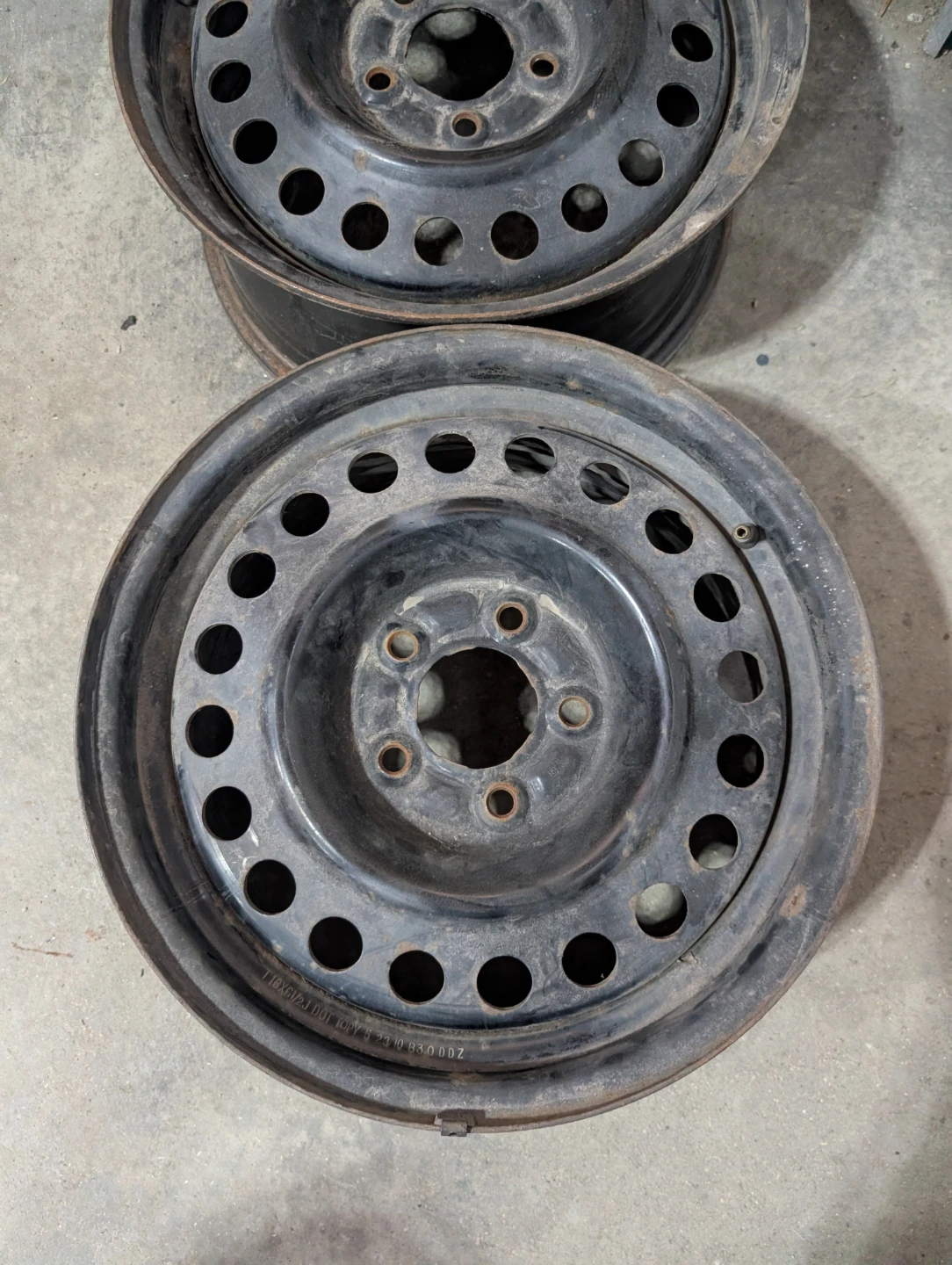 (2)-16 Inch Steel Rims 5x115 - photo 2