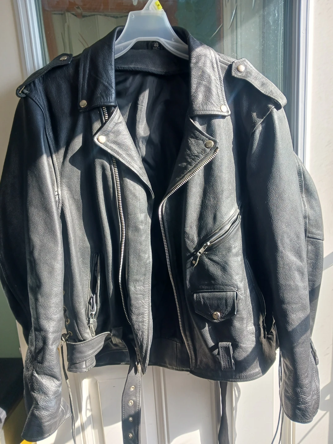 Black Leather Motorcycle Jacket