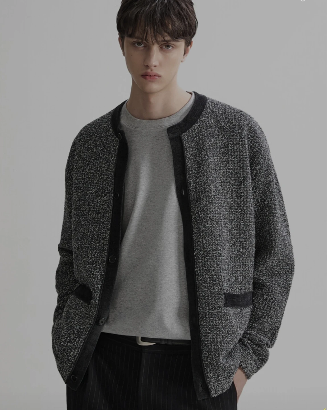 SYSTEM Homme The Handsome Co. Textured Knit Button Cardigan - photo 2