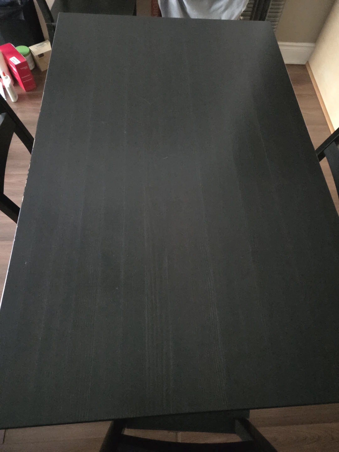 Black Dining Table with 3 chairs. pickup July 7 to 9 - photo 2