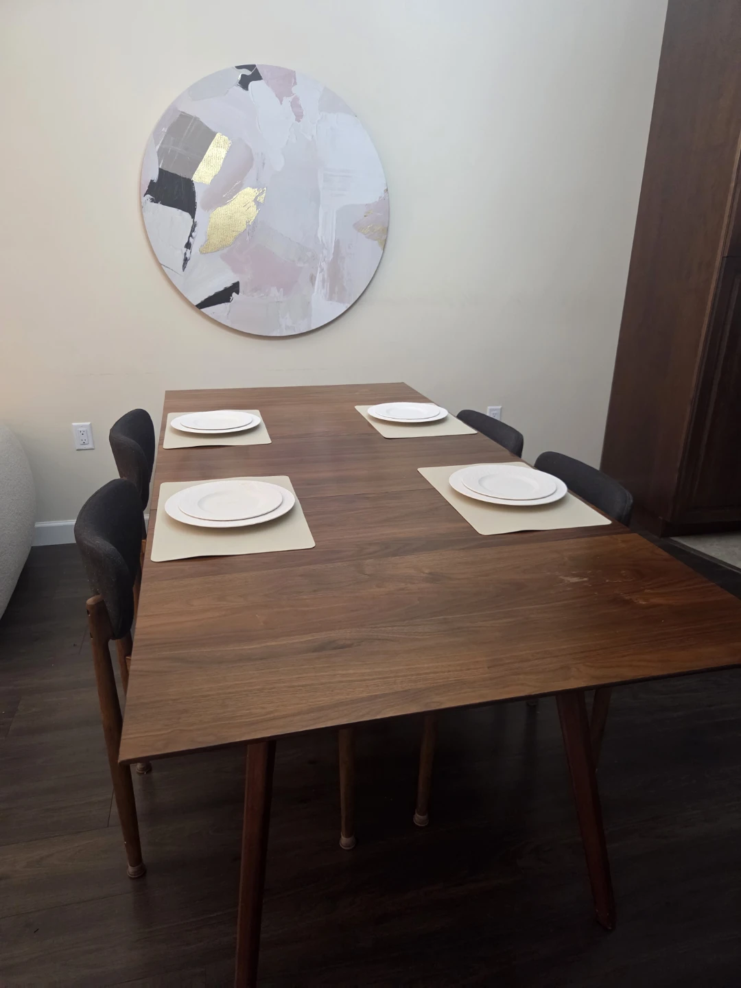 Wood Dining Table & Chairs Set - photo 2