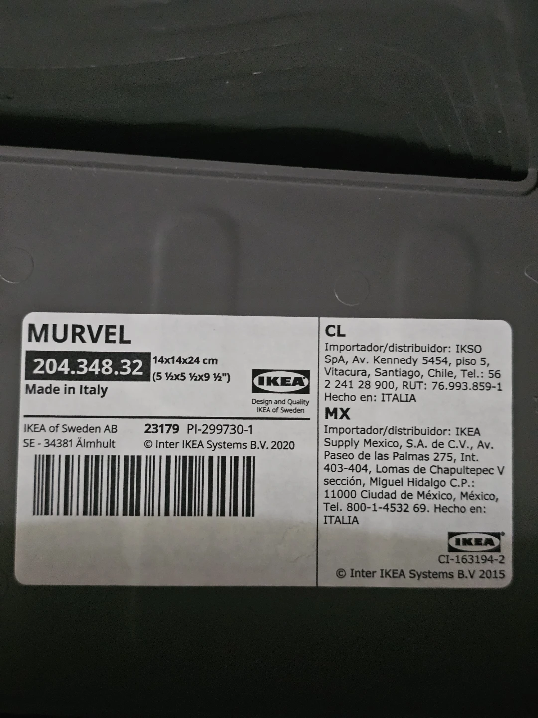 18 IKEA MURVEL Stacking Containers - Grey