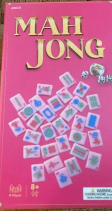Brand new Mahajong set - tiles, racks, mat, shufflers