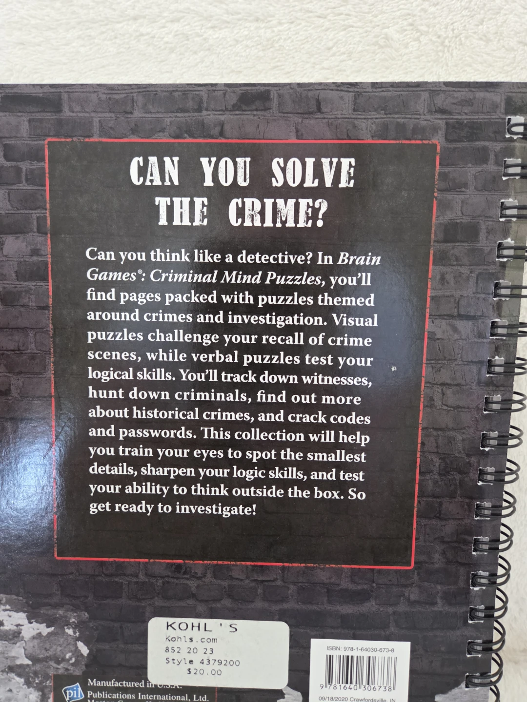 Brain Games Criminal Mind Puzzles - photo 2