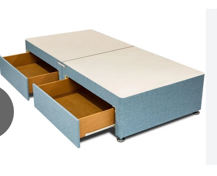 Doble Bed Base with 4 built in Drawers