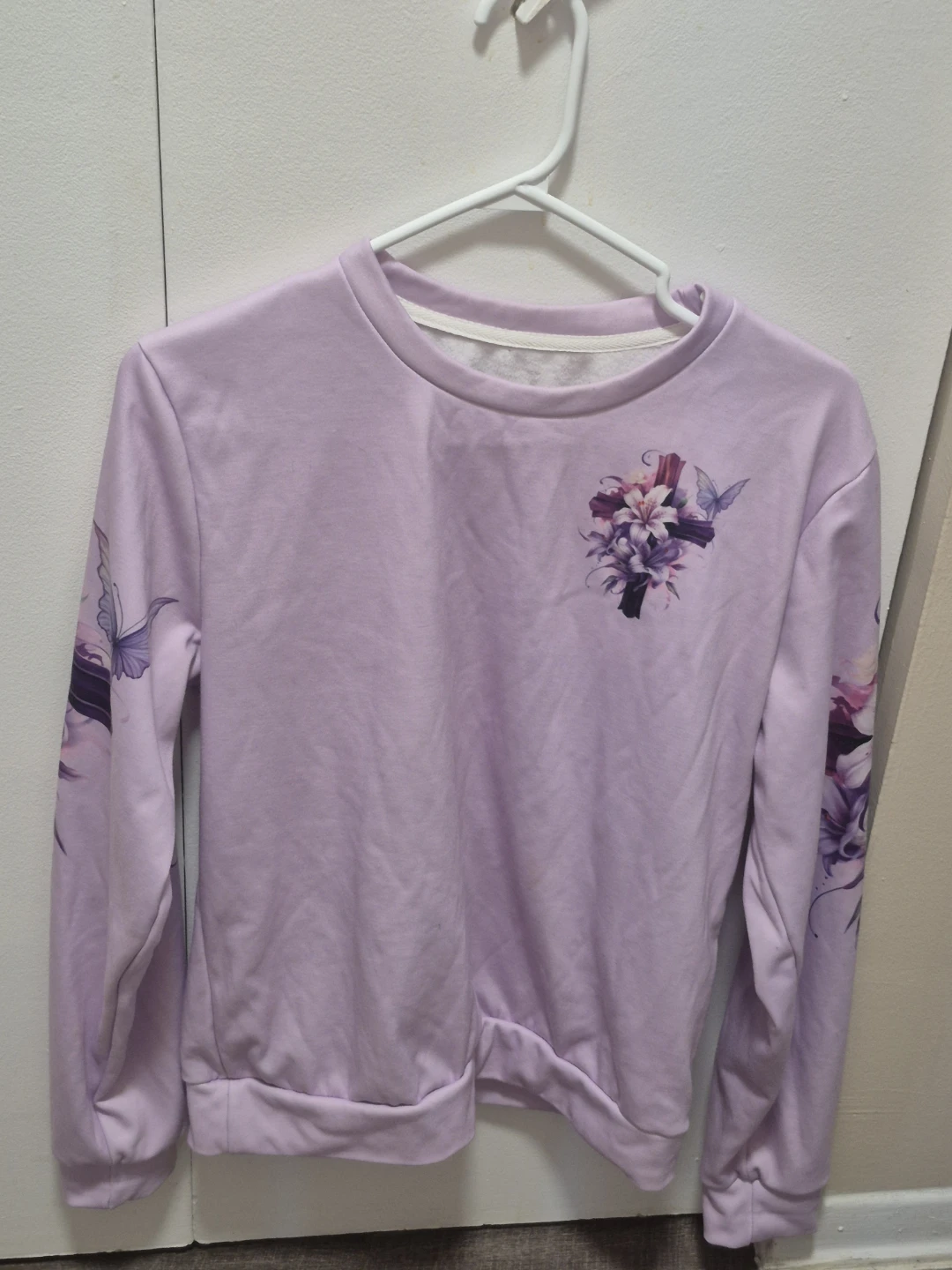 Lilac Graphic Sweatshirt - photo 2