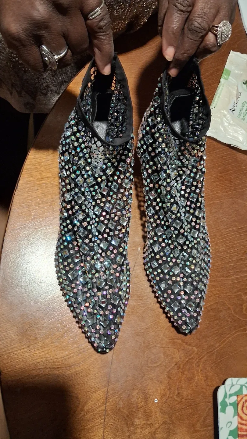 Sparkly Rhinestone Heels Size 40 - photo 2