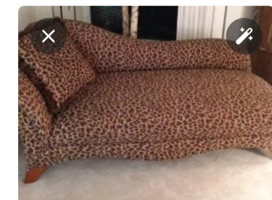 Cheetah Print Chaise Lounge