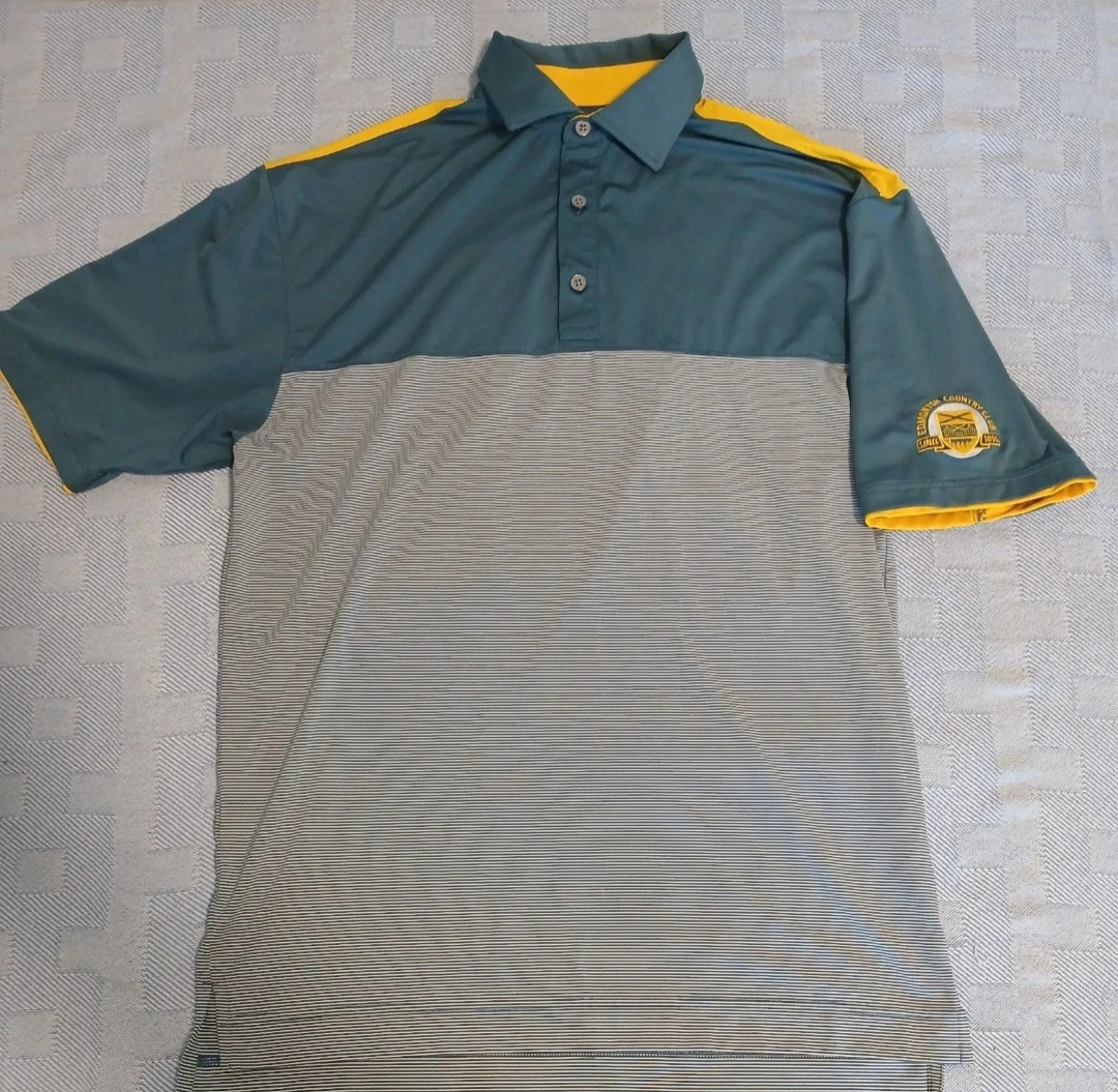 FootJoy Men’s Medium Golf Polo Shirt Edmonton Club Logo